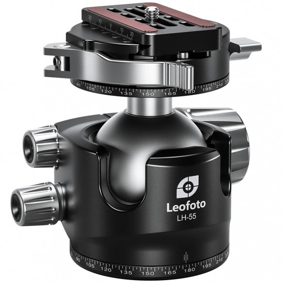 Leofoto LH-55PCL 36mm Low Profile Ball Head with PCL-70 Panning Clamp & QR Lock System